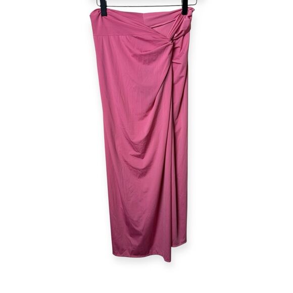 VIX Karen Midi Skirt Sarong Cover Up Pink - Picture 1 of 6